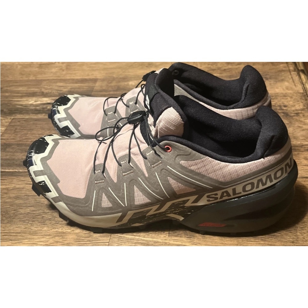 Salomon Men's Speedcross 6 Trail Running Shoes Almond Milk/Black, Size 11.5